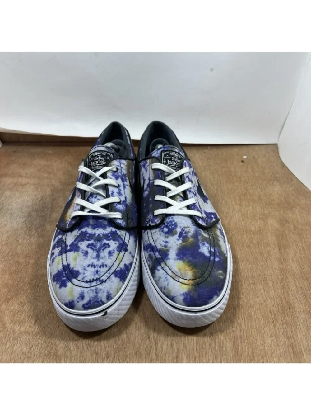 Nike SB Zoom Stefan Janoski Men Size 13 678472-104 Purple Tie Dye Skate Shoes